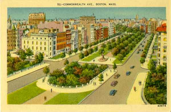 commonwealth avenue, back bay, boston
